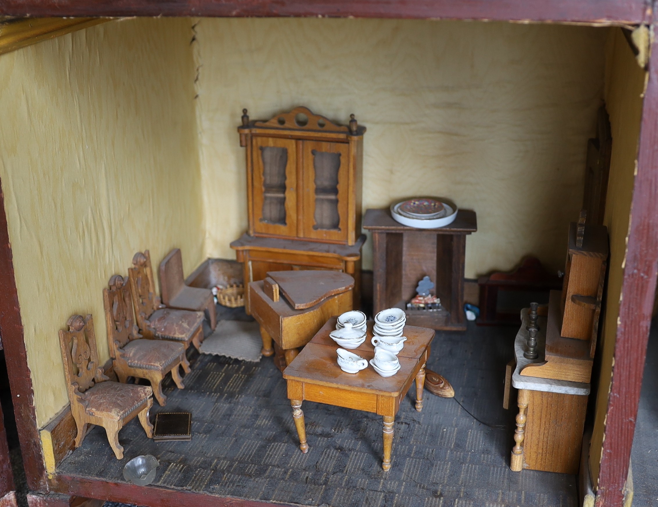 'Rocking Villa': A Victorian furnished dolls’ house, circa 1880